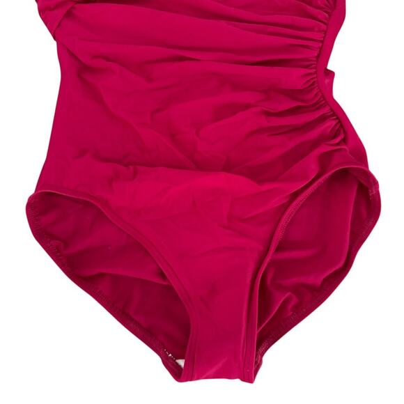 Miraclesuit Europa One Piece Swimsuit Grenadine Red US 12 Swim - Picture 8 of 9